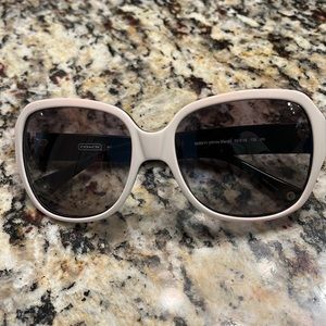 Coach Sunglasses, White, Bridget